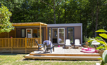 terrasse de nos mobil-homes premium